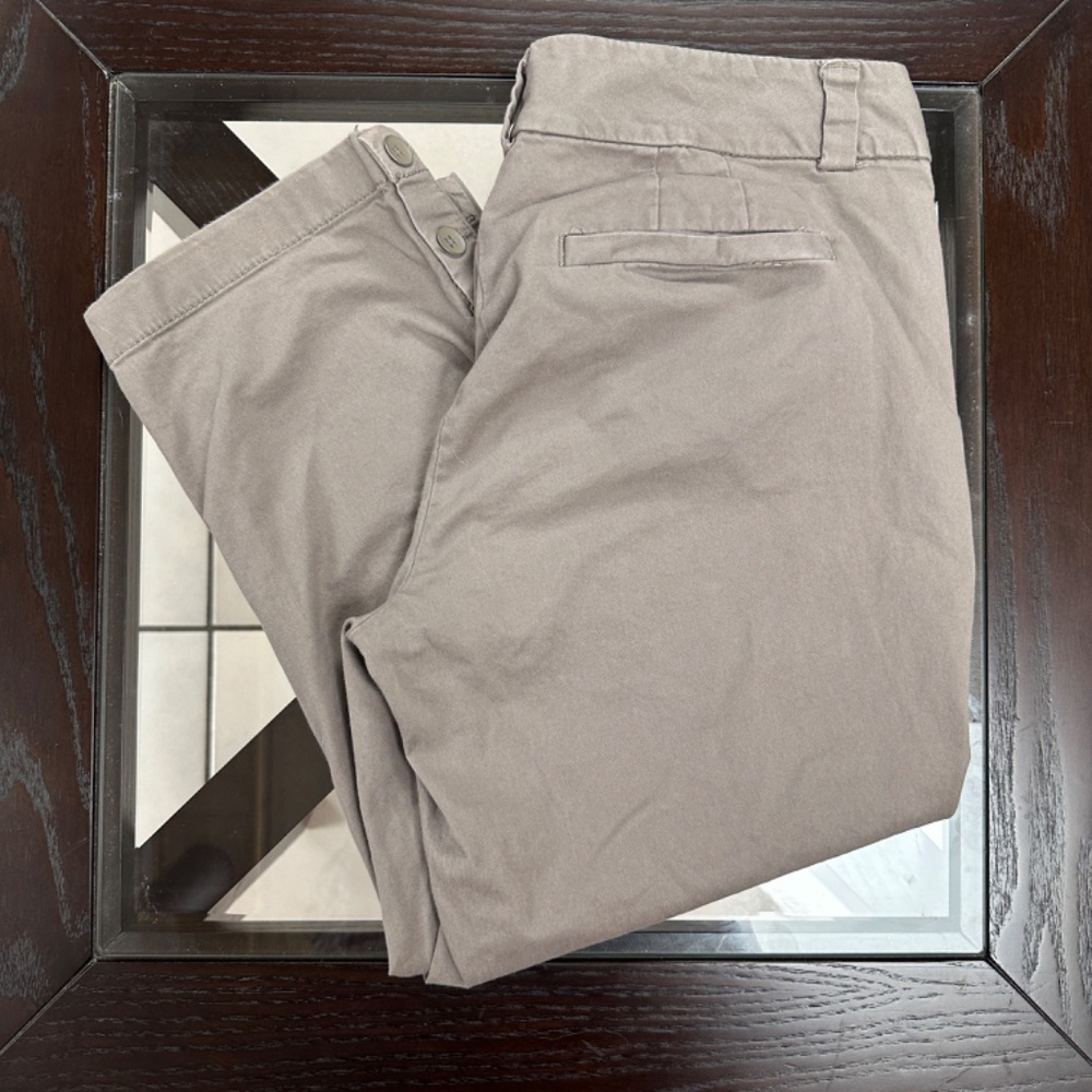 **LOFT* Petite Beige Cropped Julie Pants Size 6P